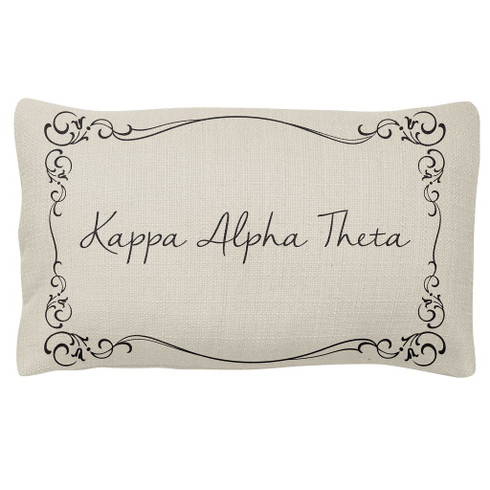 Kappa Alpha Theta Sorority Decorative Pillow