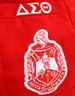 Delta Sigma Theta Sorority Canvas Bag- Red/White