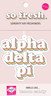 Alpha Delta Pi ADPI Sorority Retro Air Freshener