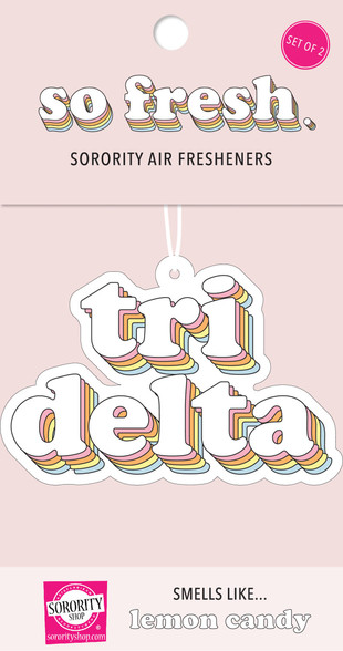 Delta Delta Delta Tri-Delta Sorority Retro Air Freshener