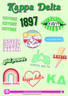 Kappa Delta Sorority Stickers- Girl Power