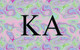 Kappa Alpha Fraternity Flag- Iridescent Black Light