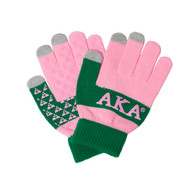 Alpha Kappa Alpha AKA Knit Gloves 