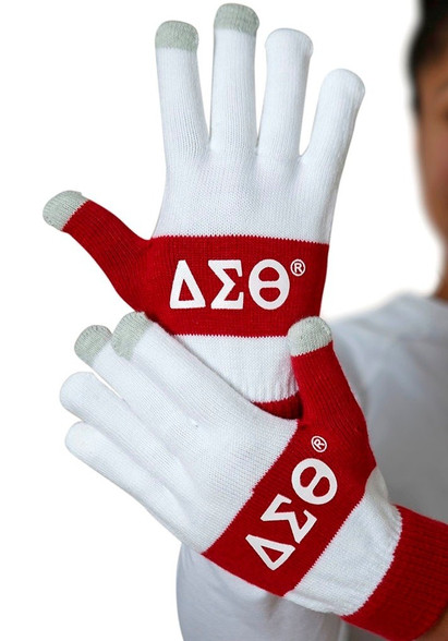 Delta Sigma Theta Sorority Knit Texting Gloves 