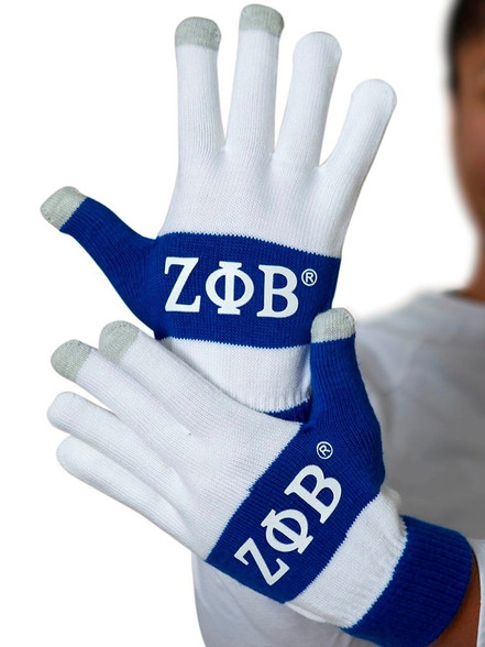 Zeta Phi Beta Sorority Knit Gloves 