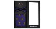 Omega Psi Phi Fraternity Bow Tie Set- Pre-Tied-Style 3