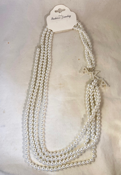 Alpha Kappa Alpha AKA Sorority Multi-Strand Pearl Necklace