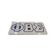 Phi Beta Sigma Fraternity License Plate-Silver
