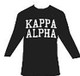 Kappa Alpha Fraternity Long Sleeve Shirt- Black
