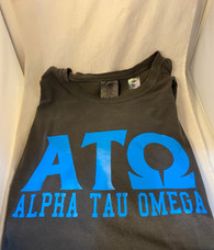 Alpha Tau Omega Fraternity Short Sleeve Shirt-Pepper 