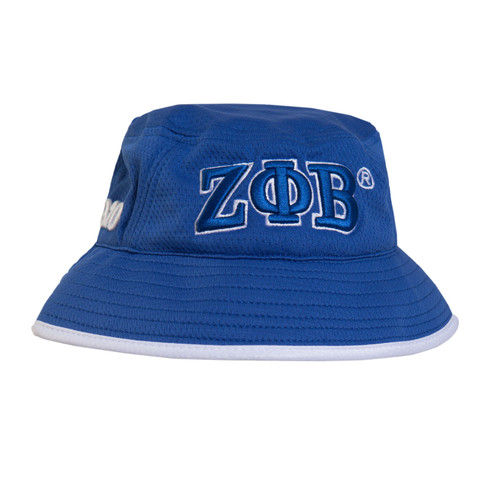 Zeta Phi Beta Sorority Bucket Hat-Blue/White- Style 2