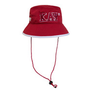Kappa Alpha Psi Fraternity Bucket Hat-Crimson - Style 2