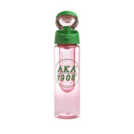 Alpha Kappa Alpha AKA Sorority Tritan Water Bottle with Fruit-Infuser 