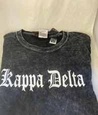 Kappa Delta Sorority Mineral Wash Shirt-Style 2