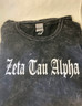 Zeta Tau Alpha ZTA Sorority Mineral Wash Shirt-Style 2