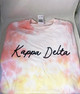 Kappa Delta Sorority Tie-Dye Shirt- Script 