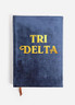 Delta Delta Delta Tri-Delta Sorority Velvet Notebook 