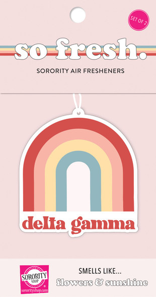 Delta Gamma Sorority Rainbow Retro Air Freshener