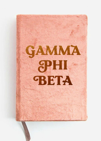 Gamma Phi Beta Sorority Velvet Notebook 