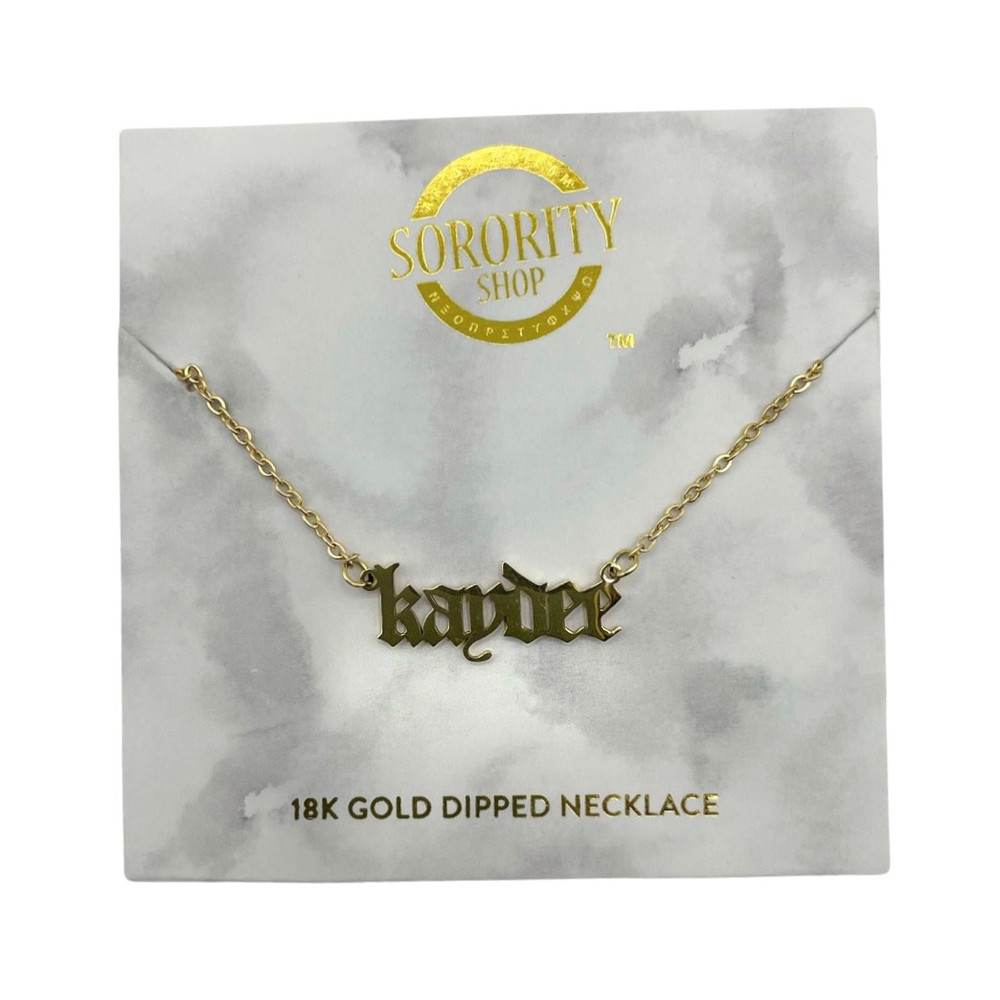 coupon zuiger radium Kappa Delta Sorority Old English Necklace - Brothers and Sisters' Greek  Store