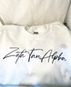 Zeta Tau Alpha ZTA Sorority Crewneck Sweatshirt- White- Style 2 
