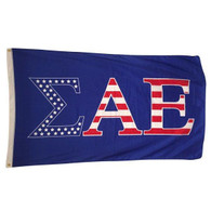 Sigma Alpha Epsilon SAE Fraternity Flag- USA Greek Letters
