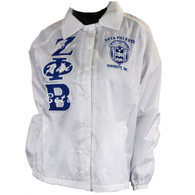 Zeta Phi Beta Sorority Line Jacket- White