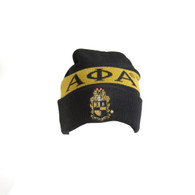 Alpha Phi Alpha Fraternity Knit Beanie with Crest 