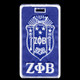 Zeta Phi Beta Sorority Luggage Tag- Crest