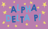 Alpha Delta Pi ADPI Sorority Flag- Purple 