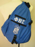 Phi Beta Sigma Fraternity Sling Shoulder Bag Backpack- Blue