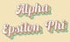 Alpha Epsilon Phi AEPHI Sorority Flag- Retro