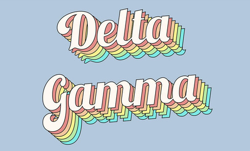 Delta Gamma Sorority Flag- Retro - Brothers and Sisters' Greek Store