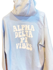 Alpha Delta Pi ADPI Sorority Hoodie- Vibes-Back
