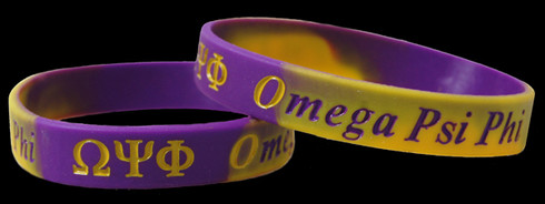 Omega Psi Phi Fraternity Silicone Bracelet