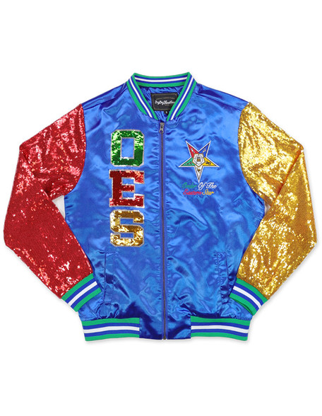 Order of the Eastern Star OES Satin Sequin Jacket- Style 2 