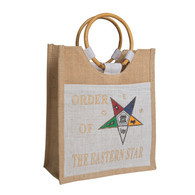 Order of the Eastern Star OES Mini Jute Bag