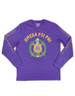 Omega Psi Phi Fraternity Long Sleeve Shirt- Crest	