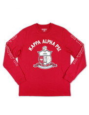 Kappa Alpha Psi Fraternity Long Sleeve Shirt- Crest	