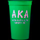 Alpha Kappa Alpha AKA 22 oz Plastic Stadium Cups- 10 Pack