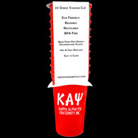 Kappa Alpha Psi Fraternity 22 oz Plastic Stadium Cups- 10 Pack