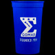 Phi Beta Sigma Fraternity 22 oz Plastic Stadium Cups- 10 Pack