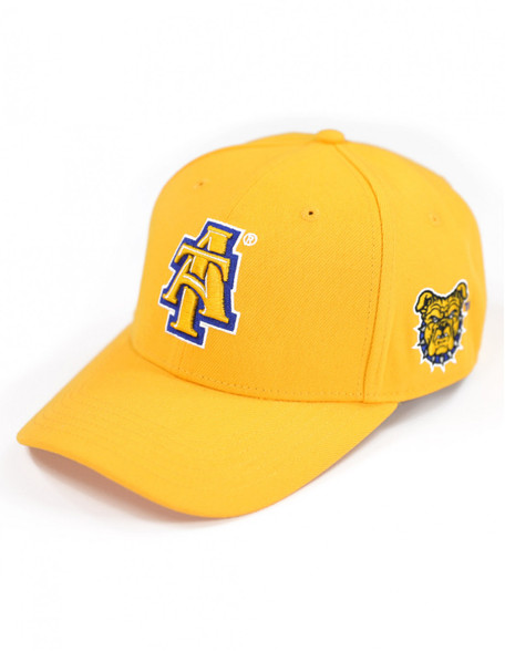 North Carolina A&T State University NCAT Hat- Gold- Front