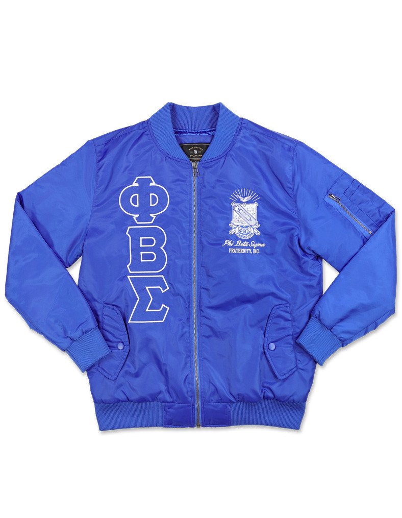 Phi Beta Sigma Fraternity Bomber Jacket - Brothers and Sisters' Greek Store