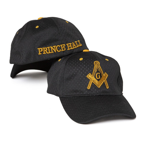 Prince Hall Mason Masonic Flexfit Cap- Black