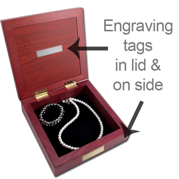 Engraving Tags for Jewelry Boxes