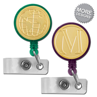 Gold Retractable Badge Holders
