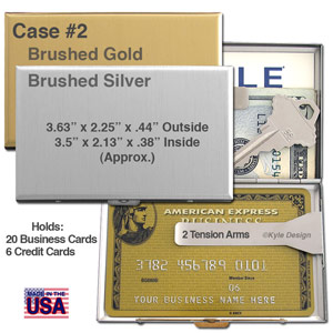 Metal Wallet for 6 Credit Cards