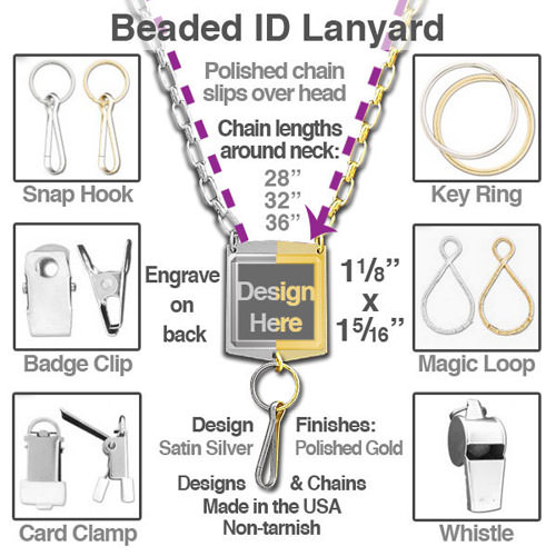 designer id card holder lanyard