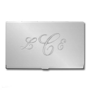 Monogrammed Business Card Cases